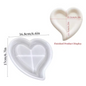 Silicone Heart Tray Mold Cloud Coaster Resin DIY Jewelry Trinket Dish Candle Holder Casting Concrete Irregular Design
