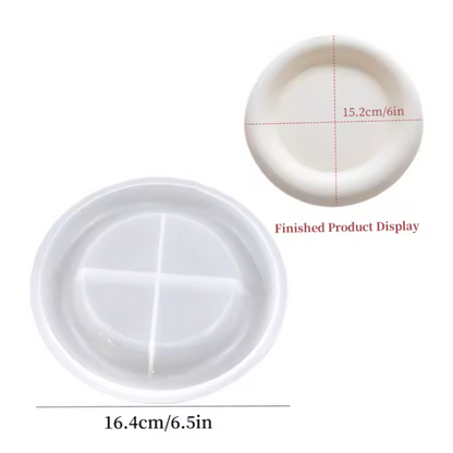 Silicone Heart Tray Mold Cloud Coaster Resin DIY Jewelry Trinket Dish Candle Holder Casting Concrete Irregular Design