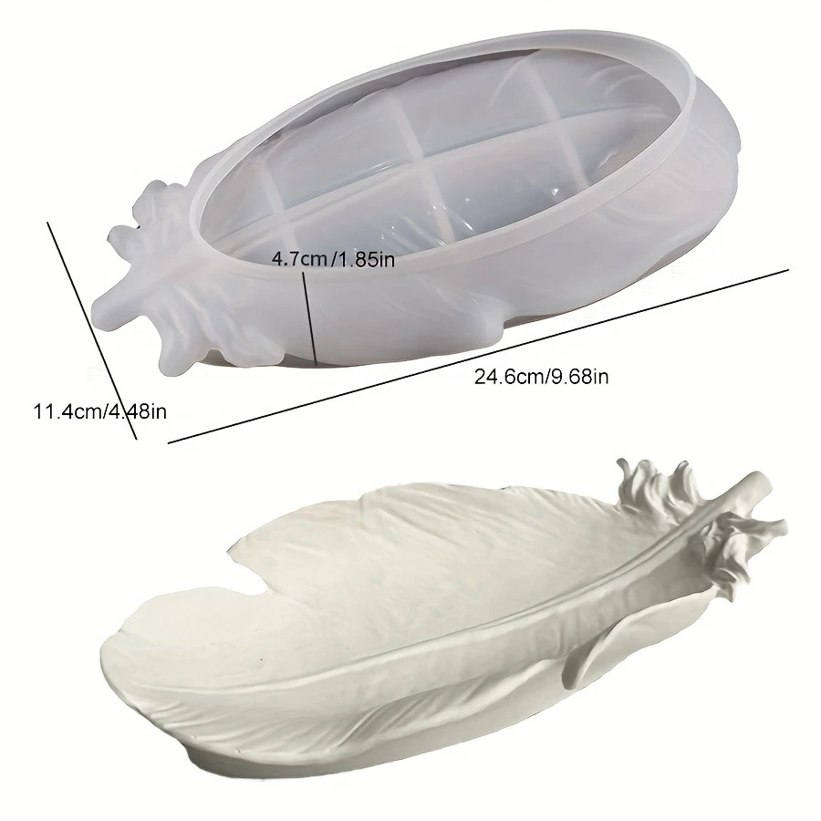 Feather Plate Silicone Mold