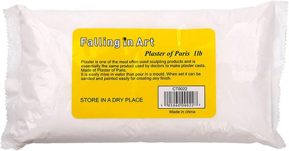 Plaster of Paris Gypsum Cement Powder, 1lb